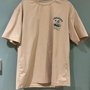 Lucky Brand Tan Sunshine Graphic Tee